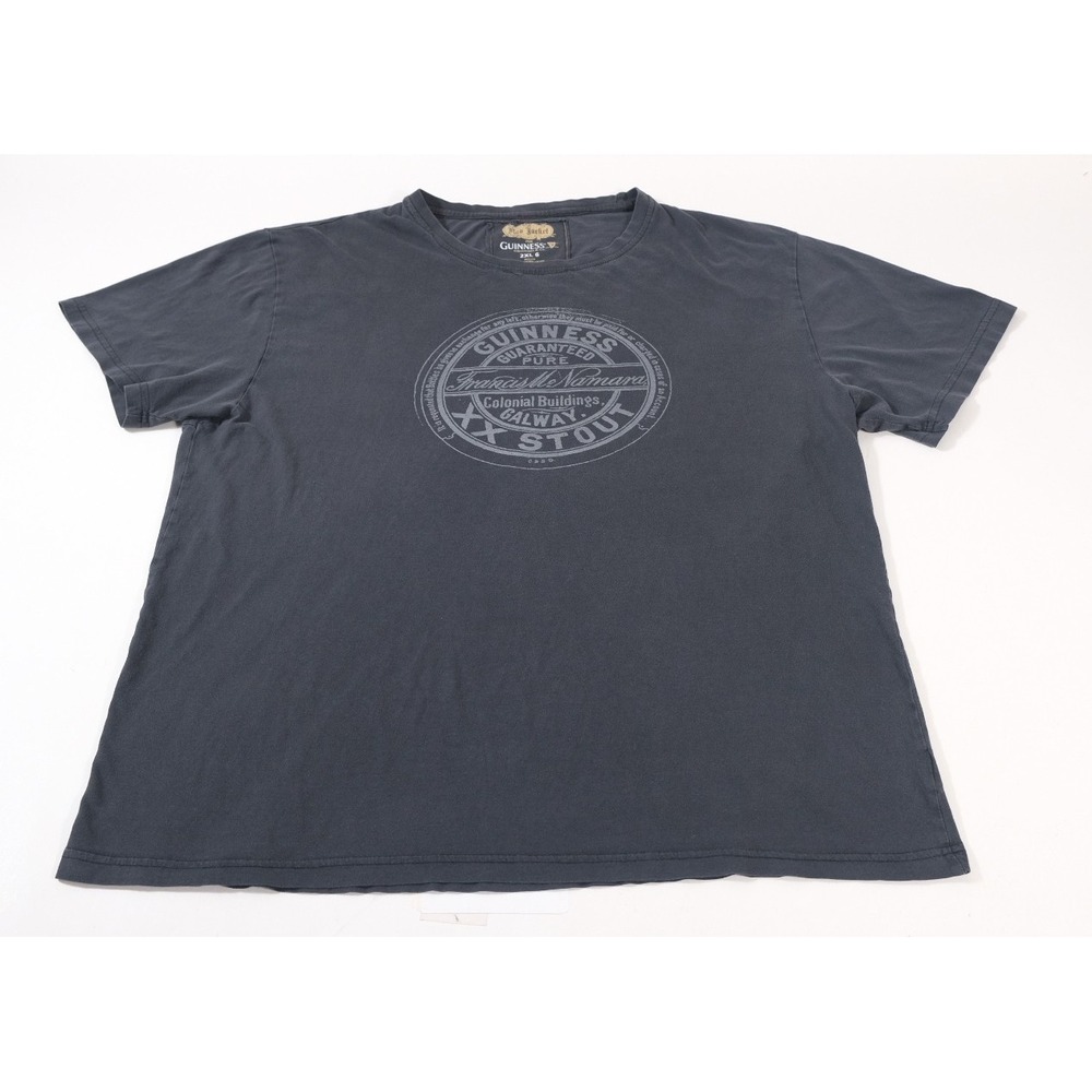 Red Jacket T Shirt‎ Mens 2XL Black Guinness Stout Graphic Francis McNamara Tee